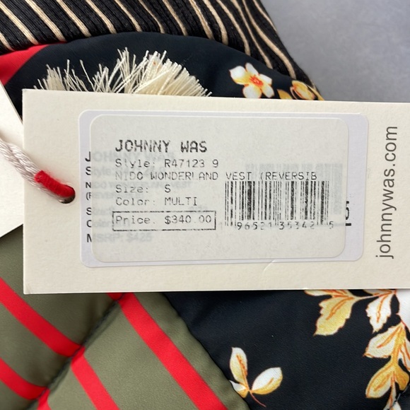 Johnny Was wonderland reversible vest NWT - Picture 5 of 5